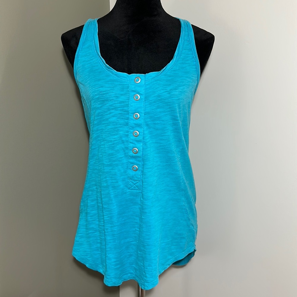 Calvin Klein Women’s Summer Racerback Tank Top with Buttons